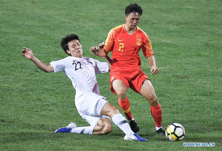 (SP)CHINA-CHENGDU-FOOTBALL-PANDA CUP INTERNATIONAL YOUTH TOURNAMENT-CHN U18 VS KOR U18 (CN)