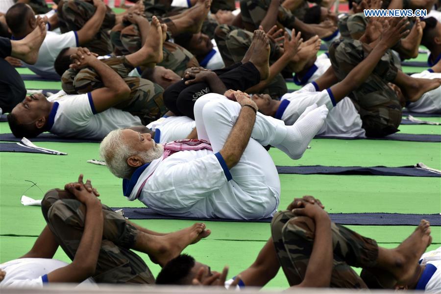 INDIA-RANCHI-INTERNATIONAL YOGA DAY-MODI