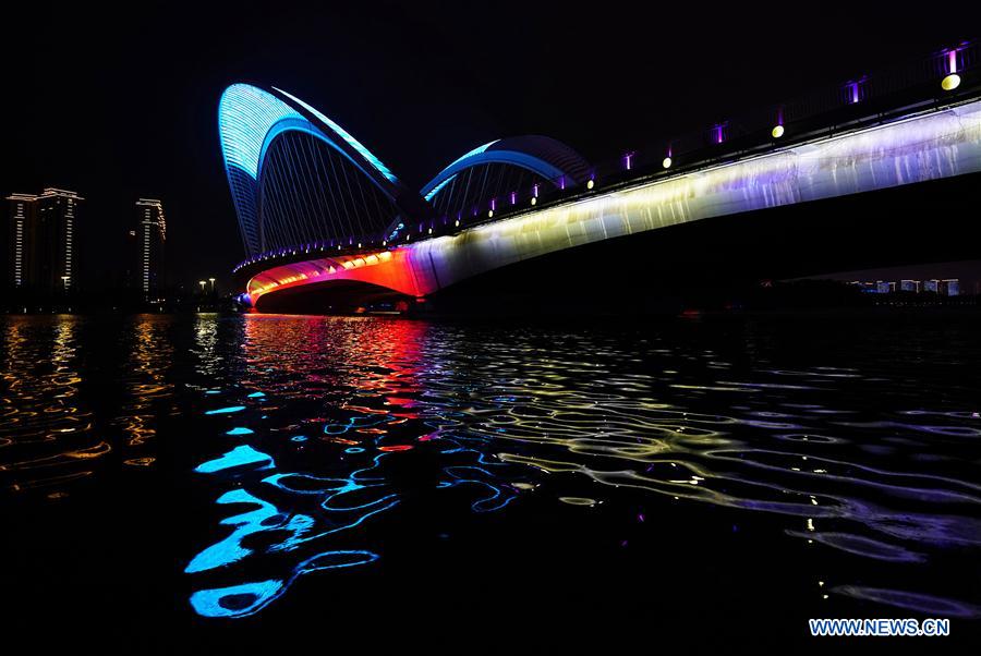 CHINA-SHANXI-TAIYUAN-BRIDGES-NIGHT VIEWS (CN)