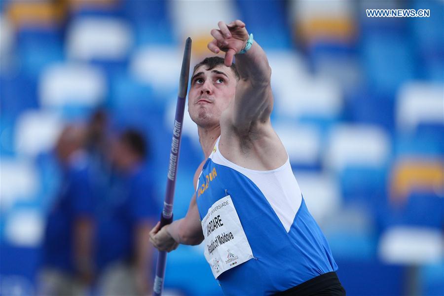 (SP)ITALY-NAPLES-SUMMER UNIVERSIADE-ATHLETICS-MEN'S JAVELIN THROW-FINAL