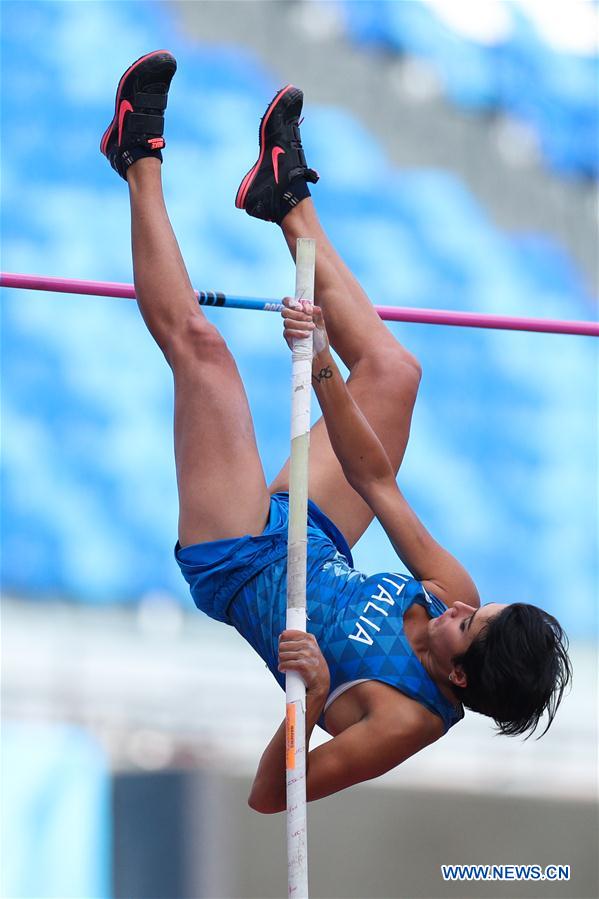 (SP)ITALY-NAPLES-SUMMER UNIVERSIADE-ATHLETICS-WOMEN'S POLE VAULT-FINAL