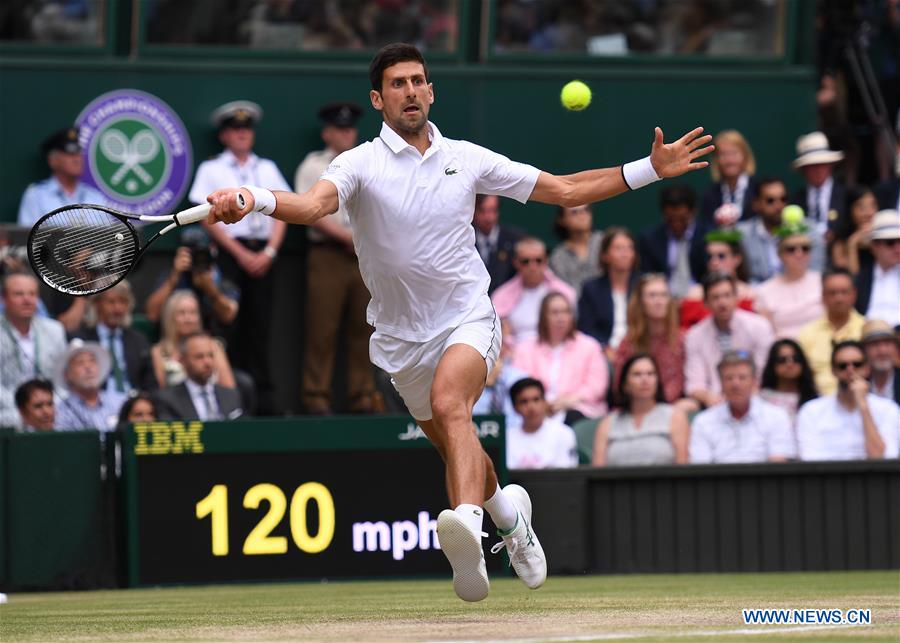 (SP)BRITAIN-LONDON-TENNIS-WIMBLEDON CHAMPIONSHIPS 2019-MEN'S SINGLES-FINAL