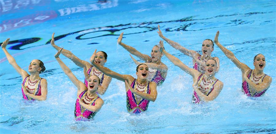 (SP)SOUTH KOREA-GWANGJU-FINA WORLD CHAMPIONSHIPS-ARTISTIC SWIMMING-WOMEN'S TEAM TECHNICAL FINAL