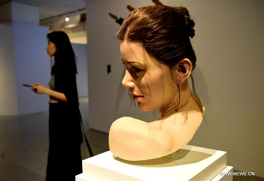 CHINA-TAIPEI-HYPERREALISTIC SCULPTURE-EXHIBITION (CN)