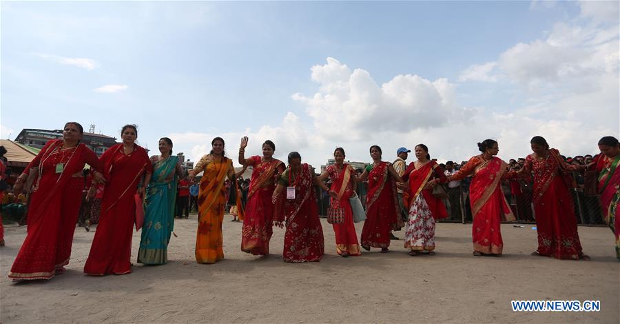 NEPAL-KATHMANDU-CULTURE-GAURA FESTIVAL