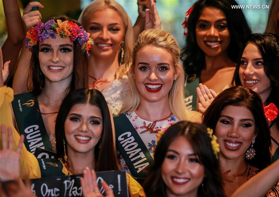 PHILIPPINES-MANILA-MISS EARTH 2019-MEDIA PRESENTATION