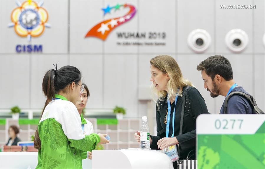 (SP)CHINA-WUHAN-7TH MILITARY WORLD GAMES-MAIN MEDIA CENTER