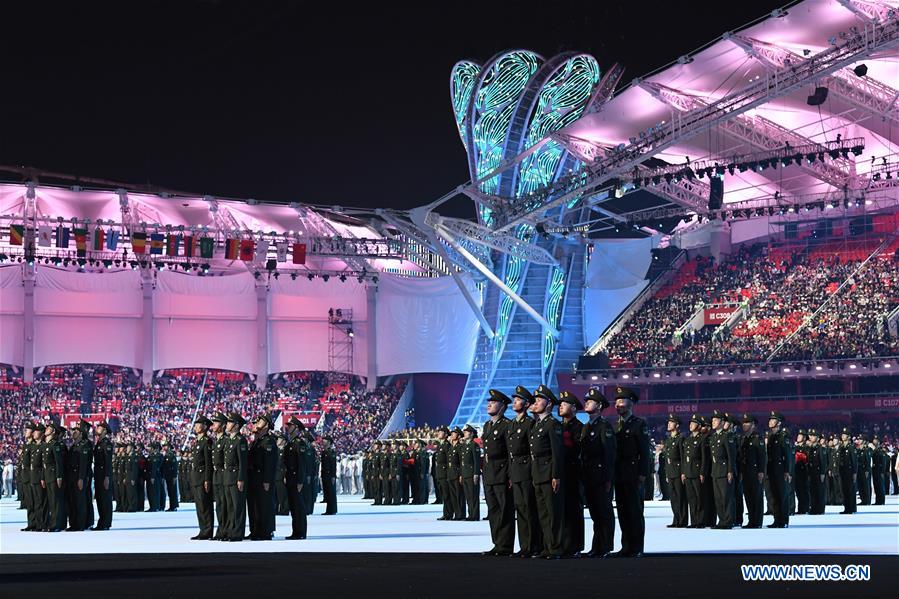 (SP)CHINA-WUHAN-7TH MILITARY WORLD GAMES-OPENING CEREMONY