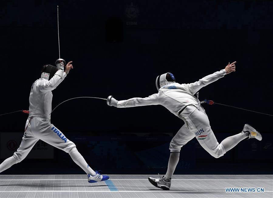 (SP)CHINA-WUHAN-7TH MILITARY WORLD GAMES-MEN-FENCING