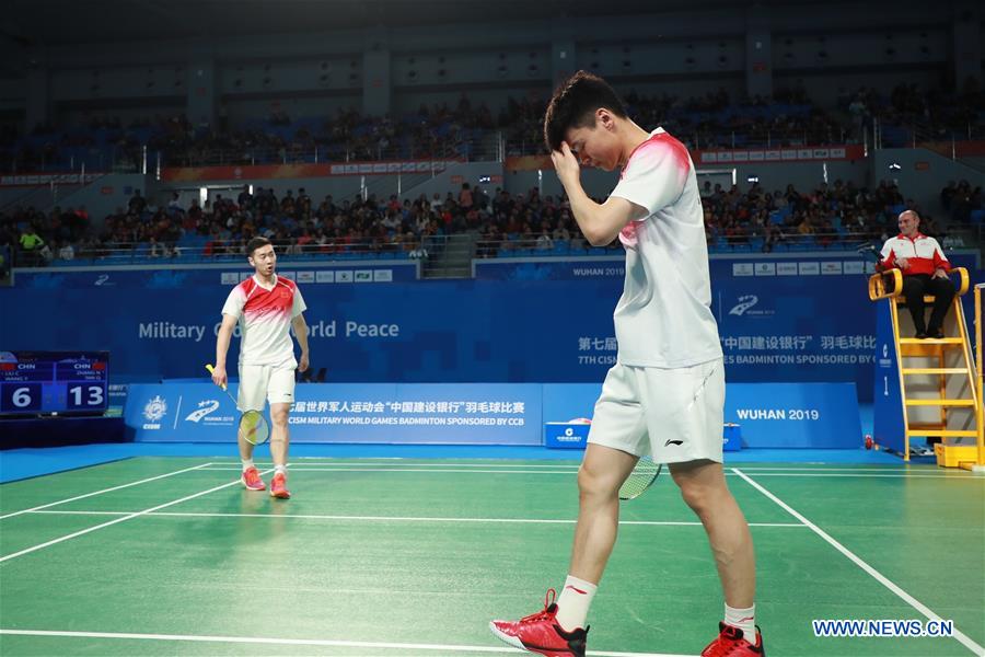 (SP)CHINA-WUHAN-7TH MILITARY WORLD GAMES-BADMINTON