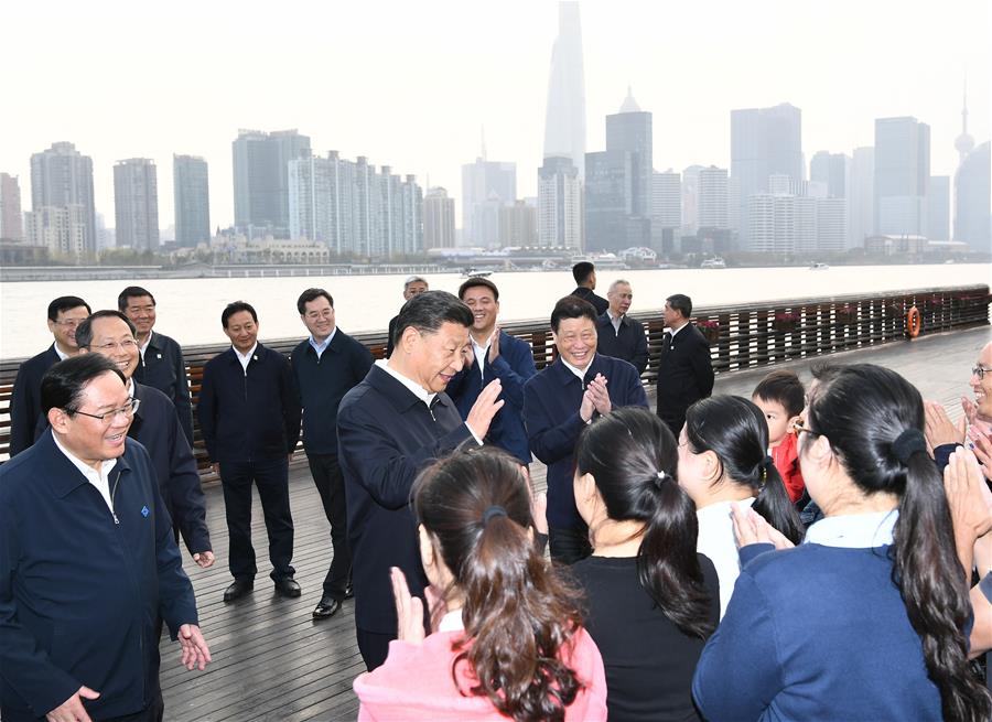 CHINA-SHANGHAI-XI JINPING-INSPECTION (CN)