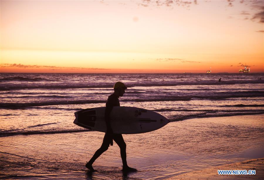 U.S.-CALIFORNIA-HUNTINGTON BEACH-SUNSET