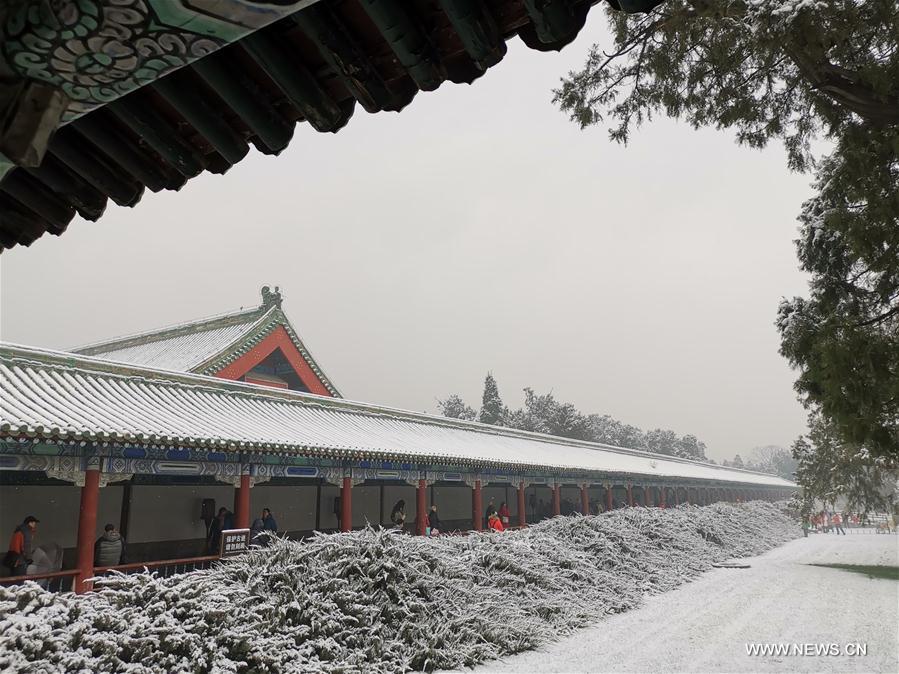 (BeijingCandid) CHINA-BEIJING-WINTER-TEMPLE OF HEAVEN (CN)