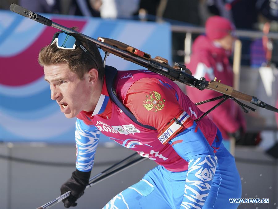 (SP)FRANCE-LES ROUSSES-WINTER YOG-BIATHLON-MEN'S 7.5KM SPRINT