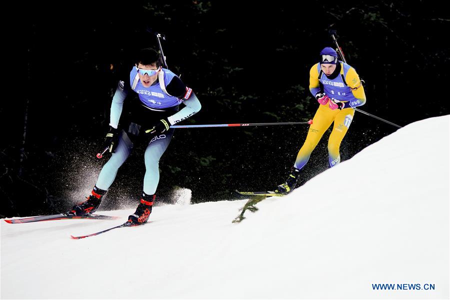 (SP)FRANCE-LES ROUSSES-WINTER YOG-BIATHLON-MIXED RELAY