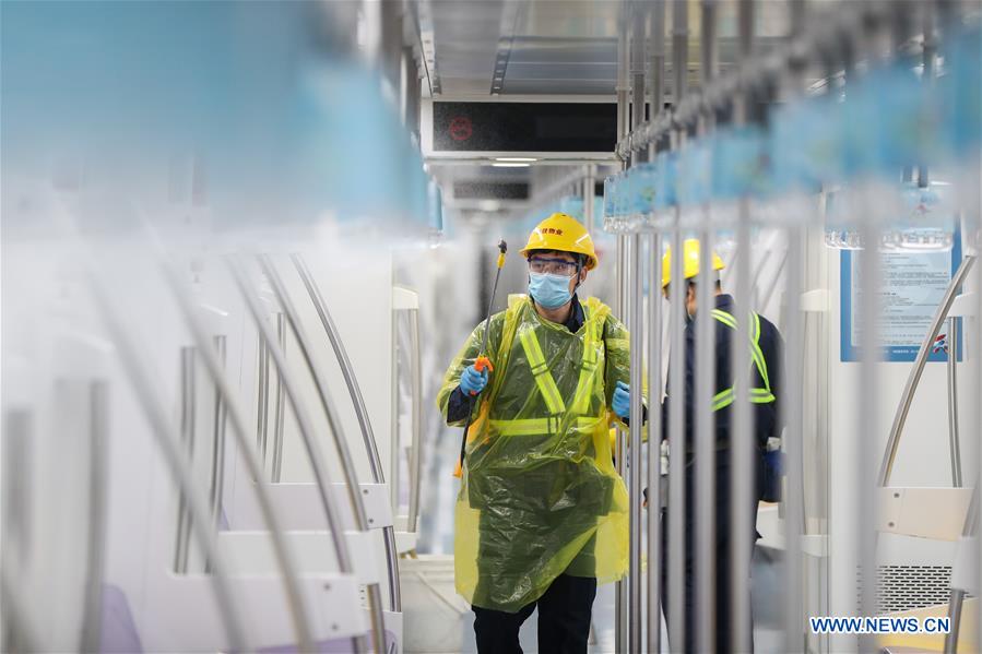 CHINA-SHANGHAI-METRO-DISINFECTION (CN)