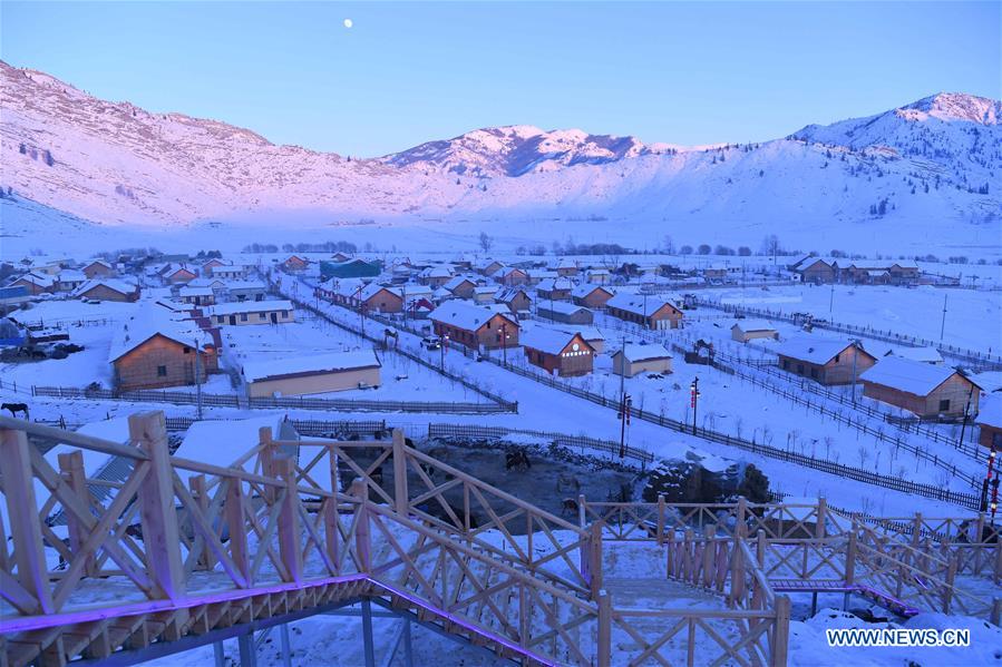 CHINA-XINJIANG-KOKTOKAY-WINTER SCENERY (CN)