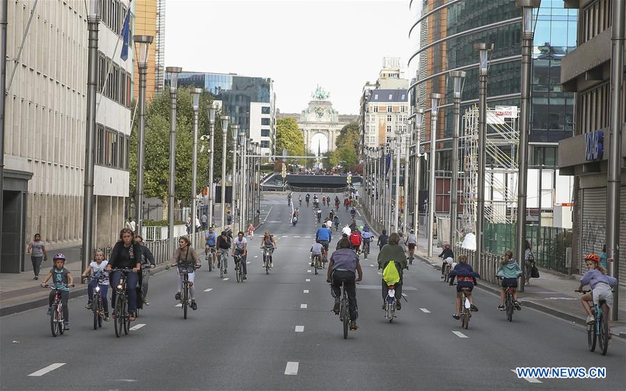 BELGIUM-BRUSSELS-CAR FREE DAY