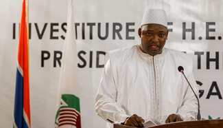 Adama Barrow sworn in as Gambian president in Dakar