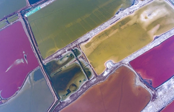 View of salt lake in Yuncheng, Shanxi